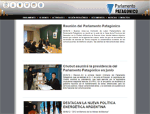 Tablet Screenshot of parlamentopatagonico.legisrn.gov.ar